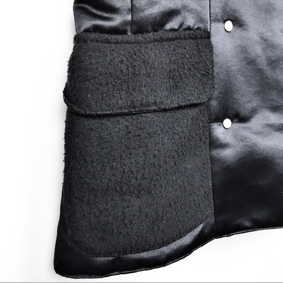 Geoffrey Beene Black Asymmetrical Zip Vest, Size S - Picture 7 of 11